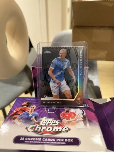 Erling Haaland 2025 Topps Chrome Black Edge
