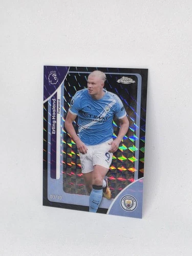 Erling Haaland 2026 Topps Chrome Black Geometric Refractor /10