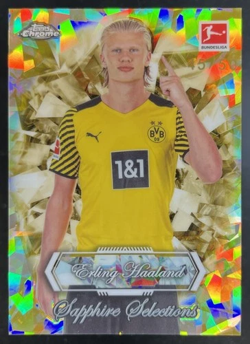Erling Haaland 2025 Topps Chrome Bundesliga Gold /50