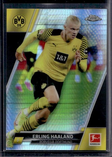 Erling Haaland 2021 Topps Chrome Bundesliga Prisma Refractor /199