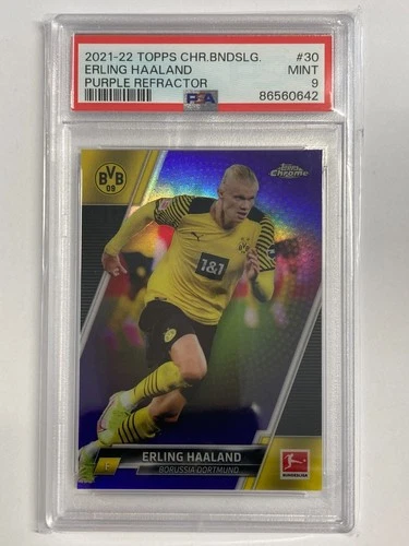Erling Haaland 2021 Topps Chrome Bundesliga Refractor /299