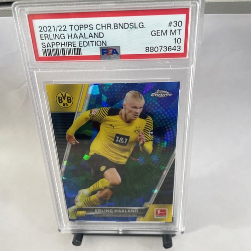 Erling Haaland 2021 Topps Chrome Bundesliga Sapphire