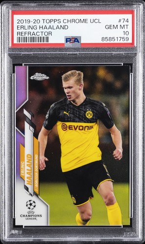 Erling Haaland 2019 Topps Chrome Champions League Refractor