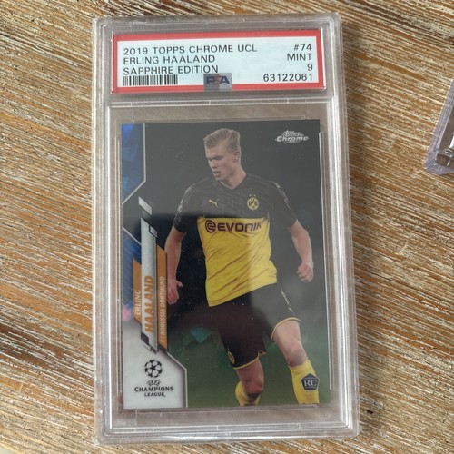 Erling Haaland 2019 Topps Chrome Champions League Sapphire #74