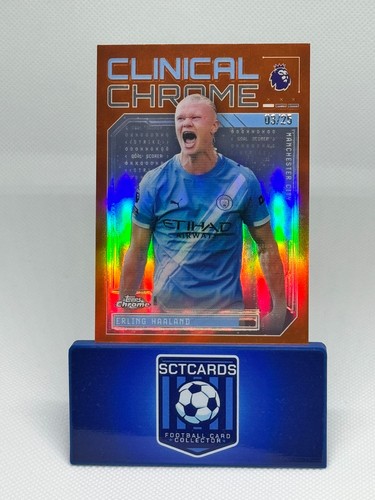 Erling Haaland 2026 Topps Chrome Clinical Chrome /25