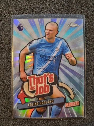 Erling Haaland 2025 Topps Chrome EPL