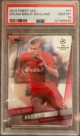 Erling Haaland 2019 Topps Chrome Finest