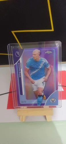 Erling Haaland 2025 Topps Chrome Gold /75