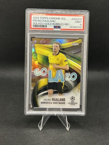 Erling Haaland 2020 Topps Chrome Gold Bubbles