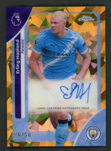 Erling Haaland 2026 Topps Chrome Gold Refractor /50