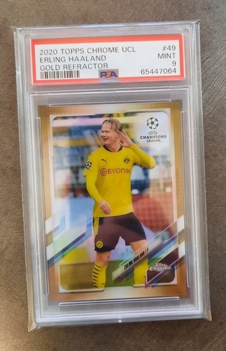 Erling Haaland 2020 Topps Chrome Gold Refractor /50