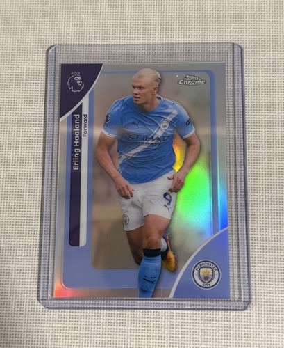 Erling Haaland 2025 Topps Chrome Gold Refractor
