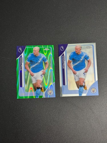 Erling Haaland 2025 Topps Chrome Green Refractor /99