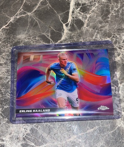 Erling Haaland 2025 Topps Chrome Helix
