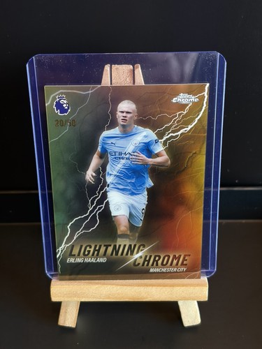 Erling Haaland 2023 Topps Chrome Lightning Chrome /50