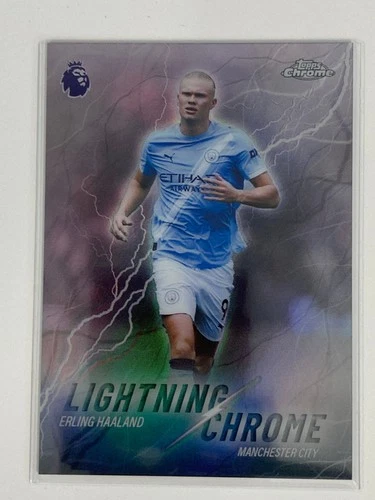 Erling Haaland 2025 Topps Chrome Lightning Chrome