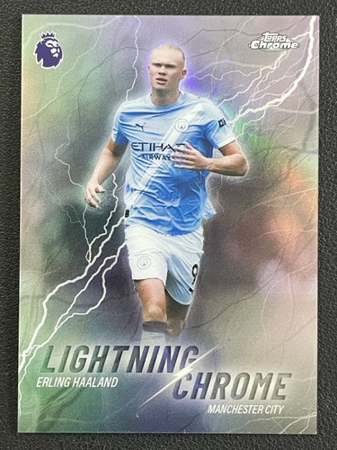 Erling Haaland 2025 Topps Chrome Lightning Chrome