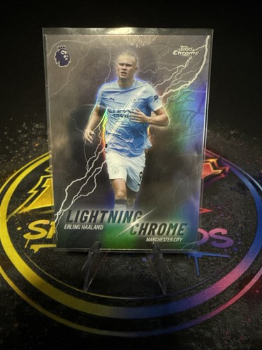 Erling Haaland 2023 Topps Chrome Lightning Chrome