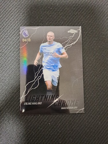 Erling Haaland 2026 Topps Chrome Lightning Chrome Black /10