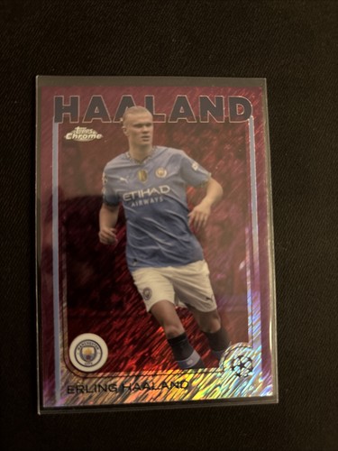 Erling Haaland 2024 Topps Chrome Magenta
