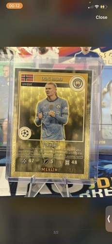 Erling Haaland 2024 Topps Chrome Merlin /1