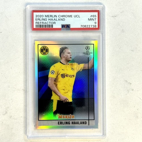 Erling Haaland 2020 Topps Chrome Merlin Chrome Refractor