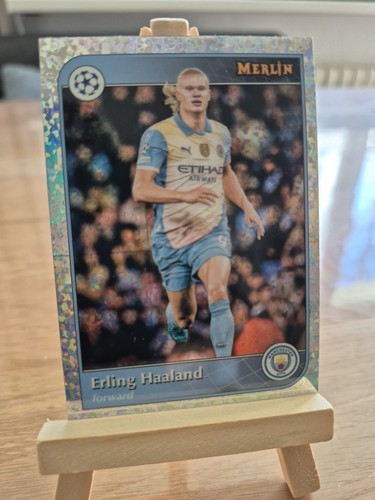 Erling Haaland 2024 Topps Chrome Merlin Chrome Refractor