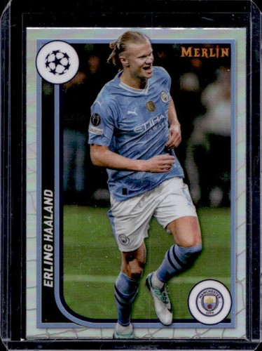 Erling Haaland 2023 Topps Chrome Merlin Refractor
