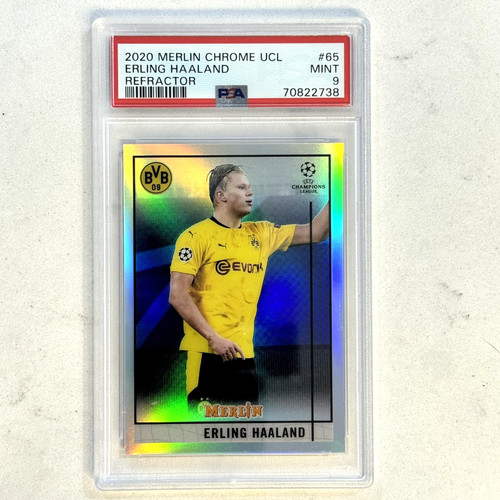 Erling Haaland 2021 Topps Chrome Merlin Refractor