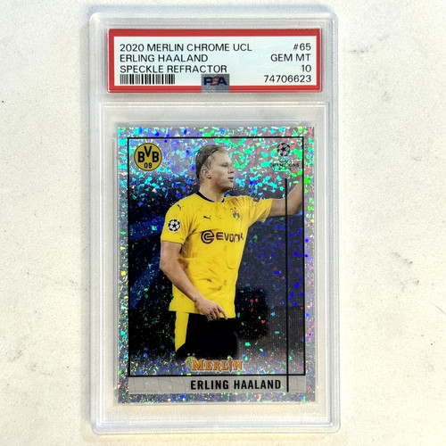 Erling Haaland 2020 Topps Chrome Merlin Refractor