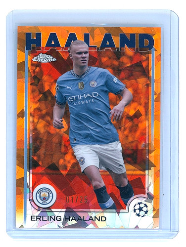 Erling Haaland 2024 Topps Chrome Orange /25