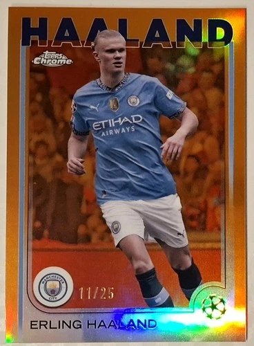 Erling Haaland 2024 Topps Chrome Orange /25