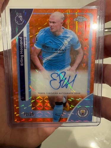 Erling Haaland 2026 Topps Chrome Orange Geometric /25