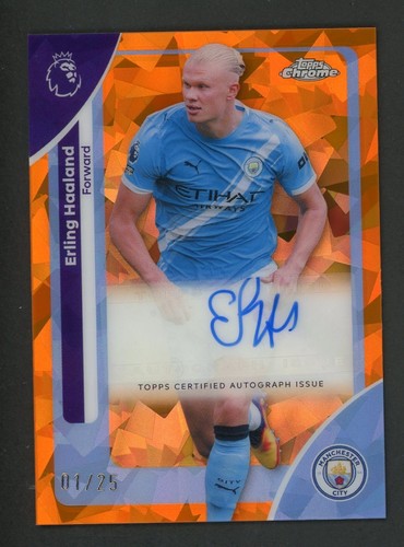 Erling Haaland 2026 Topps Chrome Orange Refractor /25