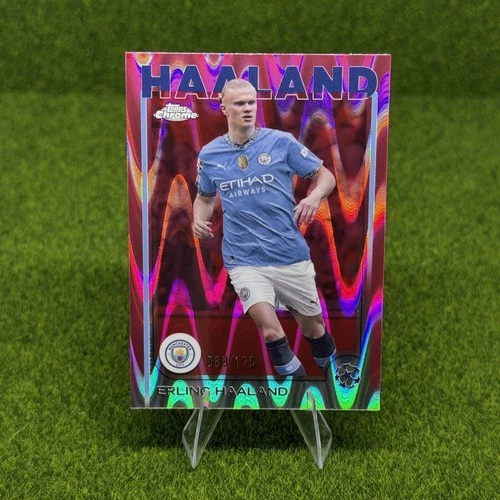 Erling Haaland 2024 Topps Chrome Pink Refractor /175