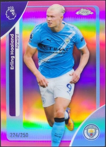 Erling Haaland 2026 Topps Chrome Pink Refractor /250