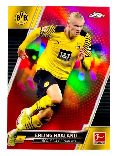 Erling Haaland 2021 Topps Chrome Pink Refractor /399