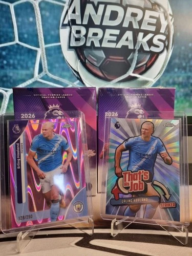 Erling Haaland 2026 Topps Chrome Pink Wave /250