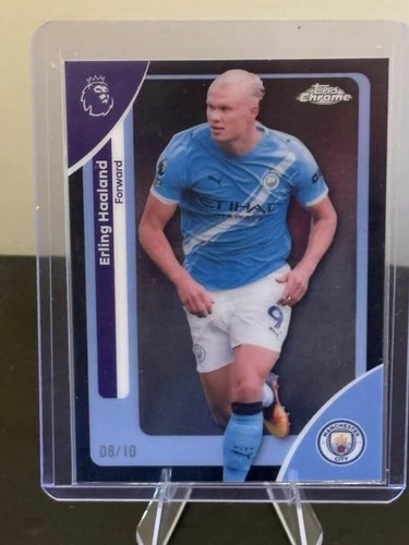 Erling Haaland 2025 Topps Chrome Premier League /10