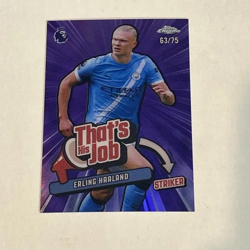 Erling Haaland 2026 Topps Chrome Premier League /75