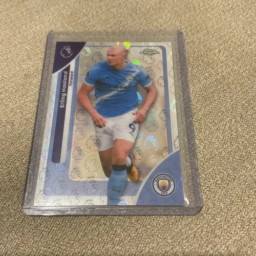 Erling Haaland 2023 Topps Chrome Premier League Logofractor