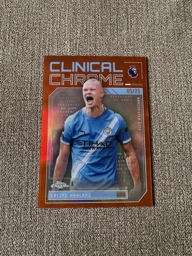 Erling Haaland 2026 Topps Chrome Premier League Orange /25