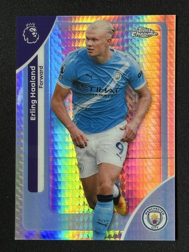 Erling Haaland 2025 Topps Chrome Prism Refractor #125
