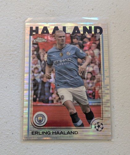Erling Haaland 2024 Topps Chrome Pulsar Refractor