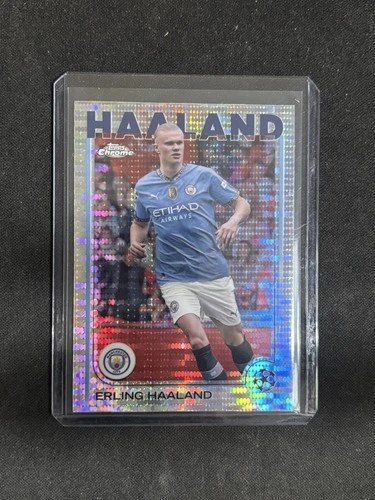 Erling Haaland 2024 Topps Chrome Pulsar Refractor #9