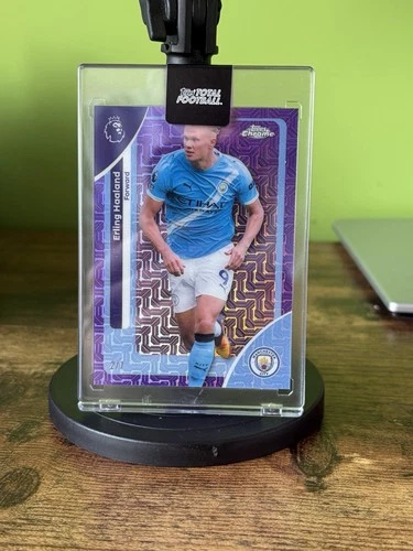 Erling Haaland 2023 Topps Chrome Purple /7