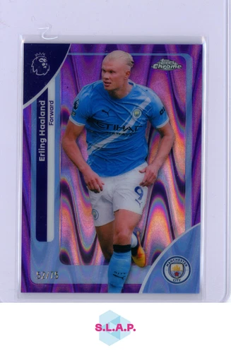 Erling Haaland 2022 Topps Chrome Purple /75