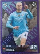 Erling Haaland 2024 Topps Chrome Purple /75