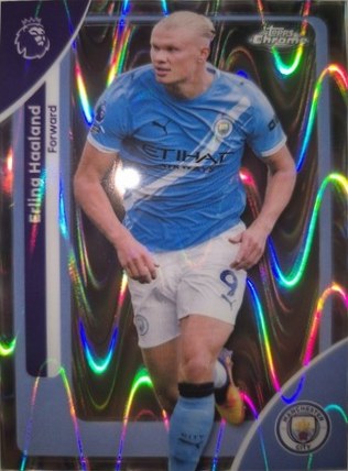 Erling Haaland 2025 Topps Chrome Raywave