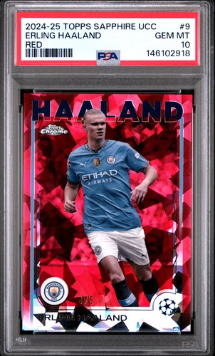 Erling Haaland 2024 Topps Chrome Red /5